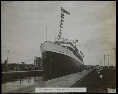 S. S. &quot;Hamonic&quot; in Locks, Sault Ste. Marie, Ontario