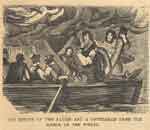 The rescue of two ladies and a gentleman from the wreck of the wheel