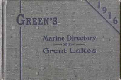 Green's Marine Directory of the Great Lakes, 1916