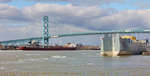 Philip R. Clarke passes the barge Metis