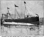 Side Launch of 3,000 ton Steamer Norman, at Cleveland, Ohio