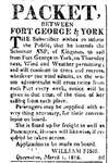 Packet between Fort George & York