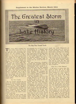 The Greatest Storm in Lake History