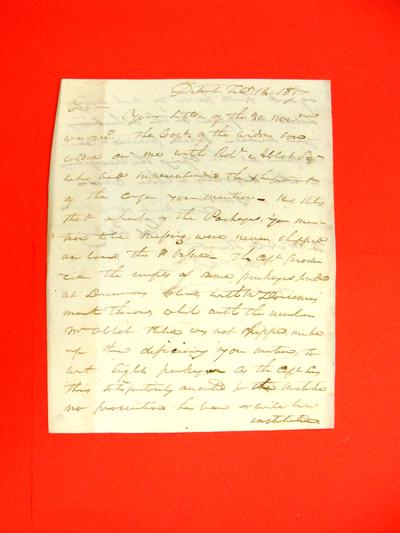 Schooner Widows Son, Letter, 16 Feb 1817