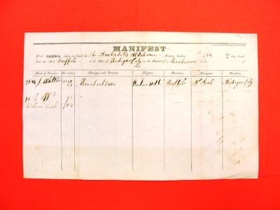 Schooner, Austerlitz, Manifest, 17 Aug 1835