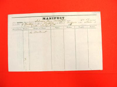 Schooner, Henry Norton, Manifest, 21 Jul 1836