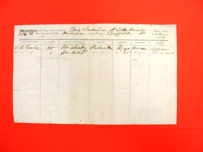 Brig, Indiana, Manifest, 24 Jul 1836