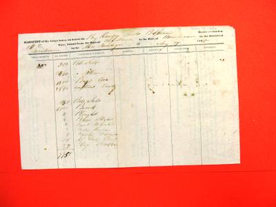 Brig, Ramsey Crooks, Manifest, 19 Aug 1836