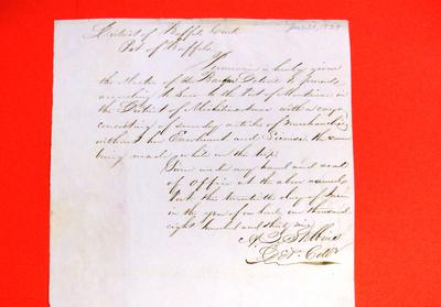 Barque, Detroit, Correspondence, 20 Jun 1839