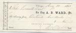 A. B. Ward, Tug to Russell Dart, Receipt