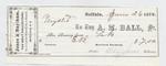 A. M. Ball, Tug to Mystic, Receipt