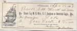 B. F. Davidson, Tug to S. A. Wood, Receipt