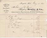 Beatty & Co. to S. A. Wood, Receipt