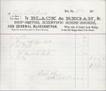 Black & Regan to S. A. Wood, Accounts