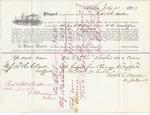 C. H. and G. C. Walker to John B. Wilbor, Bill of Lading