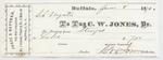 C. W. Jones, Tug to Mystic, Receipt