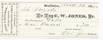 C. W. Jones, Tug to Mystic, Receipt