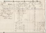 Cincinnati, Sandusky & Cleveland Rail Road to Mystic, Bill of Lading