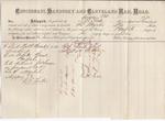 Cincinnati, Sandusky & Cleveland Rail Road to Mystic, Bill of Lading