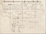 Cincinnati, Sandusky & Cleveland Rail Road to Mystic, Bill of Lading