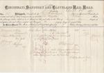 Cincinnati, Sandusky & Cleveland Rail Road to Mystic, Bill of Lading