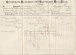 Cincinnati, Sandusky & Cleveland Rail Road to Mystic, Bill of Lading