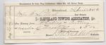 Cleveland Towing Association to S. A. Wood, Receipt