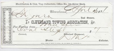 Cleveland Towing Association to Jura, Receipt