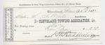 Cleveland Towing Association to S. A. Wood, Receipt