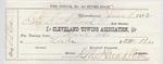 Cleveland Towing Association to S. A. Wood, Receipt