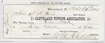 Cleveland Towing Association to S. A. Wood, Receipt