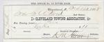 Cleveland Towing Association to S. A. Wood, Receipt