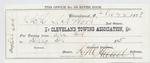 Cleveland Towing Association to S. A. Wood, Receipt