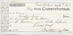 Constitution, Tug to S. A. Wood, Receipt