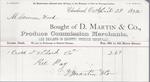 D. Martin & Co. to S. A. Wood, Receipt