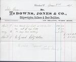 Downs, Jones & Co. to Jura, Receipt