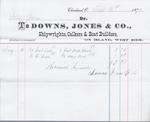 Downs, Jones & Co. to Jura, Receipt