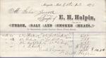 E. H. Halpin  to Jura, Receipt