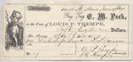 E. M. Peck, Tug to Jura, Receipt