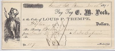 E. M. Peck, Tug to Jura, Receipt