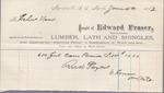 Edward Fraser to S. A. Wood, Receipt