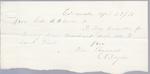 Escanaba, Tug to S. A. Wood, Receipt