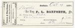 F. L. Danforth, tug to Mystic, Receipt