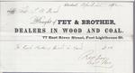 Fey & Brother to S. A. Wood, Receipt