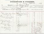 Fitzhugh & Foster to Mystic, Bill of Lading