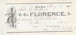 Florence, Tug to S. A. Wood, Receipt