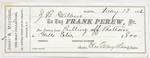 Frank Perew Tug to John B. Wilbor, Receipt