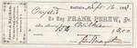 Frank Perew, Tug to Mystic, Receipt