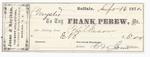 Frank Perew, Tug to Mystic, Receipt