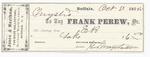 Frank Perew, Tug to Mystic, Receipt